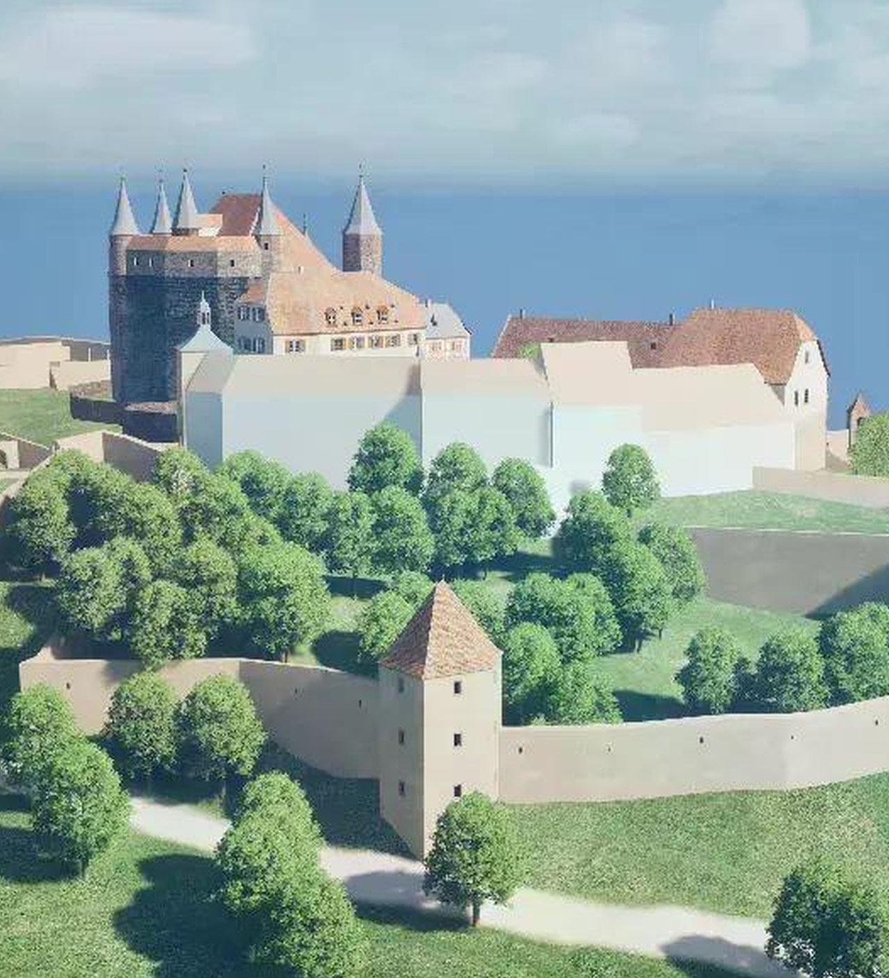 Screenshot aus der App „Monumente 3D“.